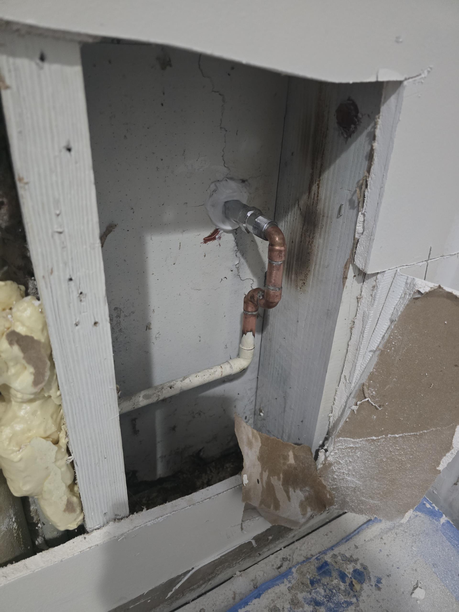 We received a service call for a problematic shut-off valve that wouldn't close properly. Upon inspection, we confirmed that the main shut-off valve was functioning correctly, but we took the opportunity to educate the homeowner on how to shut off the water properly to prevent future issues. Additionally, we identified a faulty exterior hose bibb that was not operating correctly. We removed the existing unit and installed a new frost-free hose bibb, along with new piping and fittings for enhanced durability and freeze protection. We also checked the home’s water pressure to ensure it was within the proper range. After completing the work, we turned the water back on, tested the system, and confirmed everything was functioning properly with no leaks.