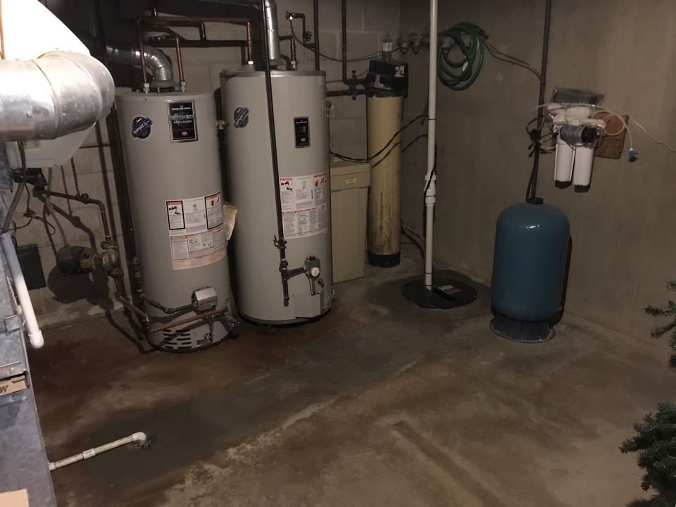 Install a new pump and basin to prevent ground-water from entering the basement.