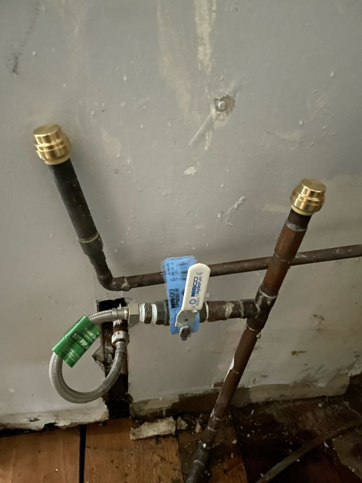 Took out Water softener and hot water tank and kept all waterlines and gas lines Took out Water softener and hot water tank and kept all waterlines and gas lines