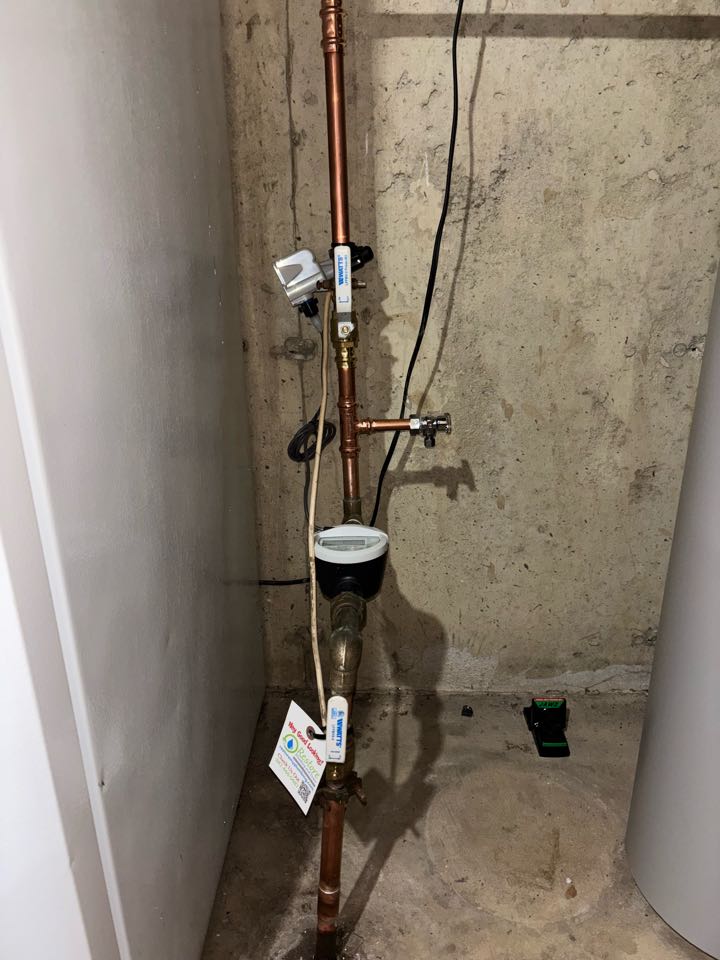 Replace emergency shut off valves before and after the water meter to allow safe and reliable shutdown of the house supply.  Replace emergency shut off valves before and after the water meter to allow safe and reliable shutdown of the house supply.