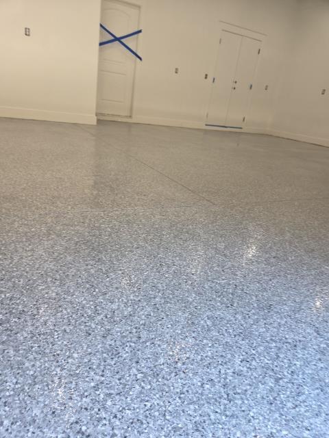 Epoxy Garage Flake Flooring