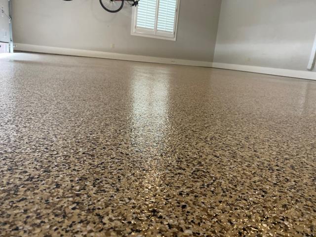 Opelika, AL - Finish Line - Checkered Flag - Pole Position - Single Broadcast Epoxy Flake Garage Floor