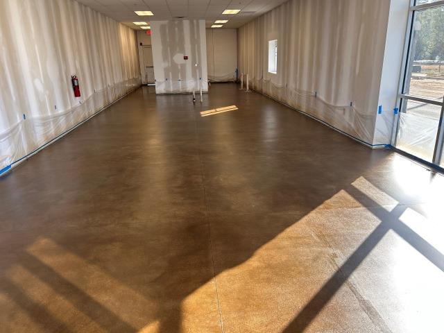 Pike Road, AL - Commercial Property Stain and Seal color choice was Hickory