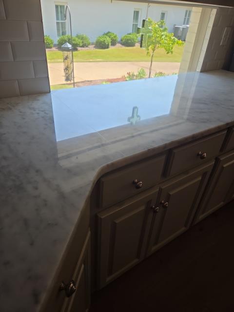 Montgomery, AL - Light Stone Restoration: In the industry, stone restoration usually describes the restoration of calcium based stones such as marble, travertine, limestone, onyx, etc… These stones are difficult to maintain depending on the usage for the stone. 