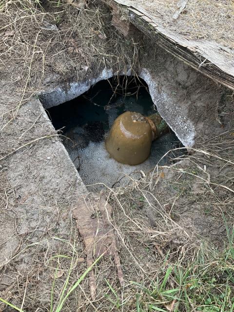 Snaking clogged lines.