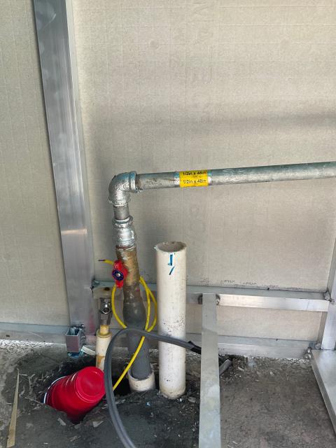 Gas grill line build and hook up