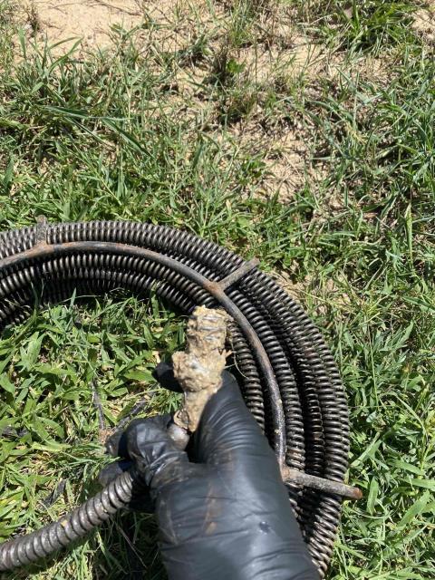 Snake outside cleanout