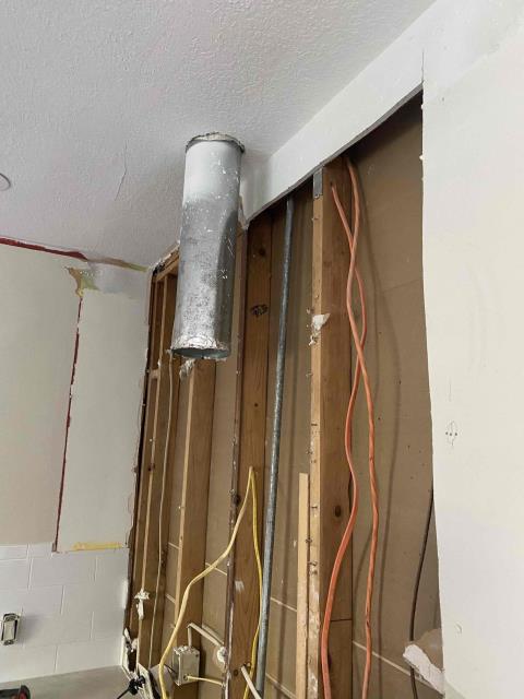 Cap gas line in the attic.