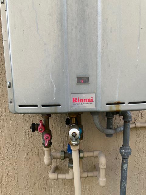 Gas assembly valve needs to get replace I spoke with rinnai tech about it . So I told customer to call rinnai for the parts to see if they still
under the warranty and then call us back for installation.
 Gas assembly valve needs to get replace I spoke with rinnai tech about it . So I told customer to call rinnai for the parts to see if they still
under the warranty and then call us back for installation.