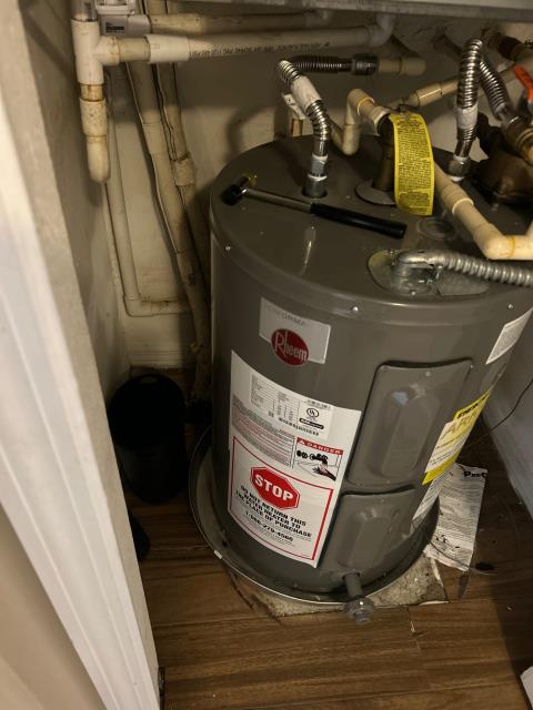 Water heater inspection