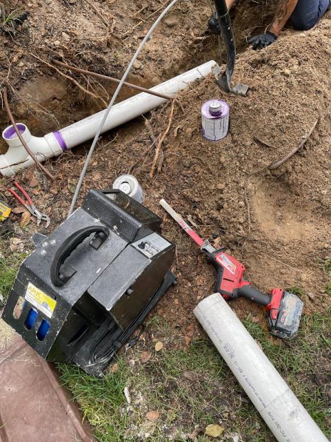 Sewer Line Replacement.