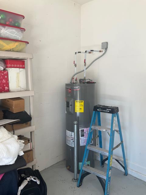 Water heater installation