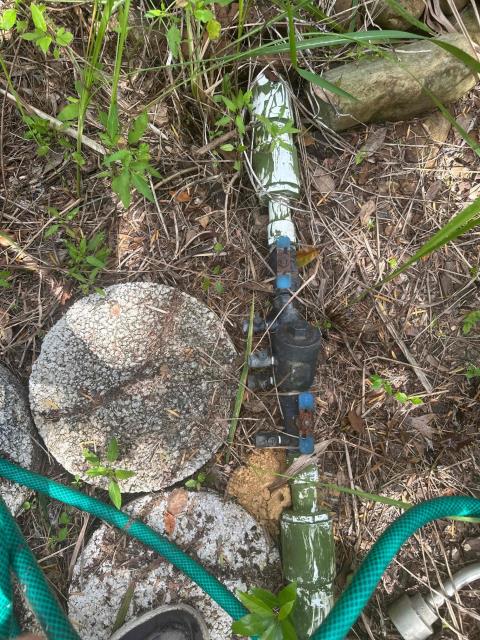 We found the valve turn the water back on, and husbands are working now We found the valve turn the water back on, and husbands are working now