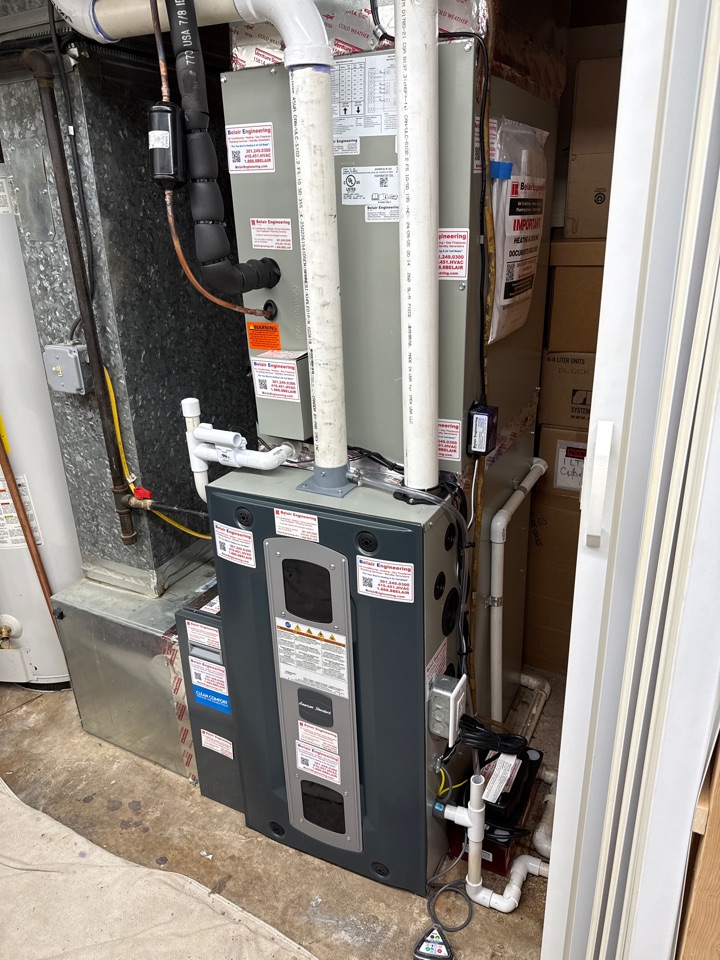 New HVAC system installation 