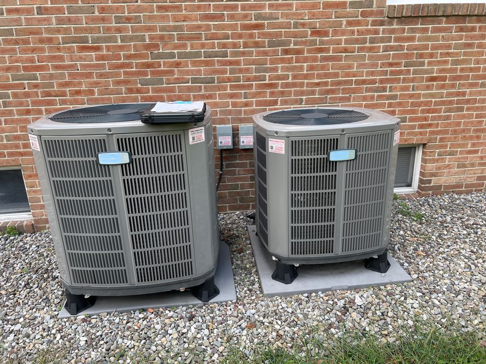 Trane American Standard heat pump furnace heating & AC air conditioning system repair service call Severn Maryland MD 21144
