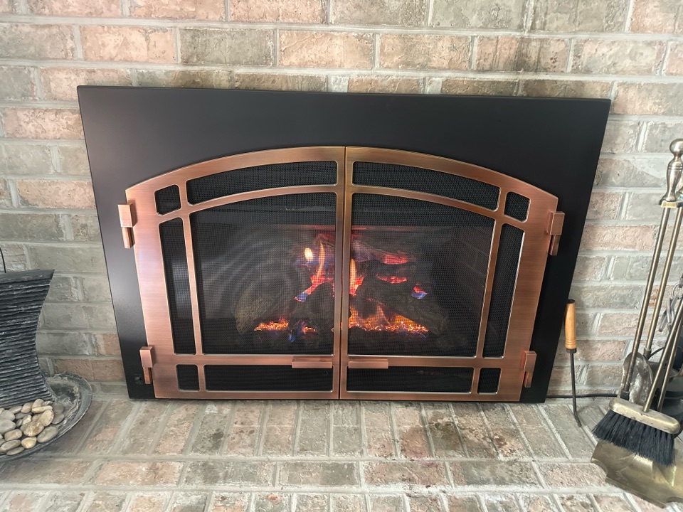 Mendota gas fireplace insert & gas logs installation Odenton Maryland 21113