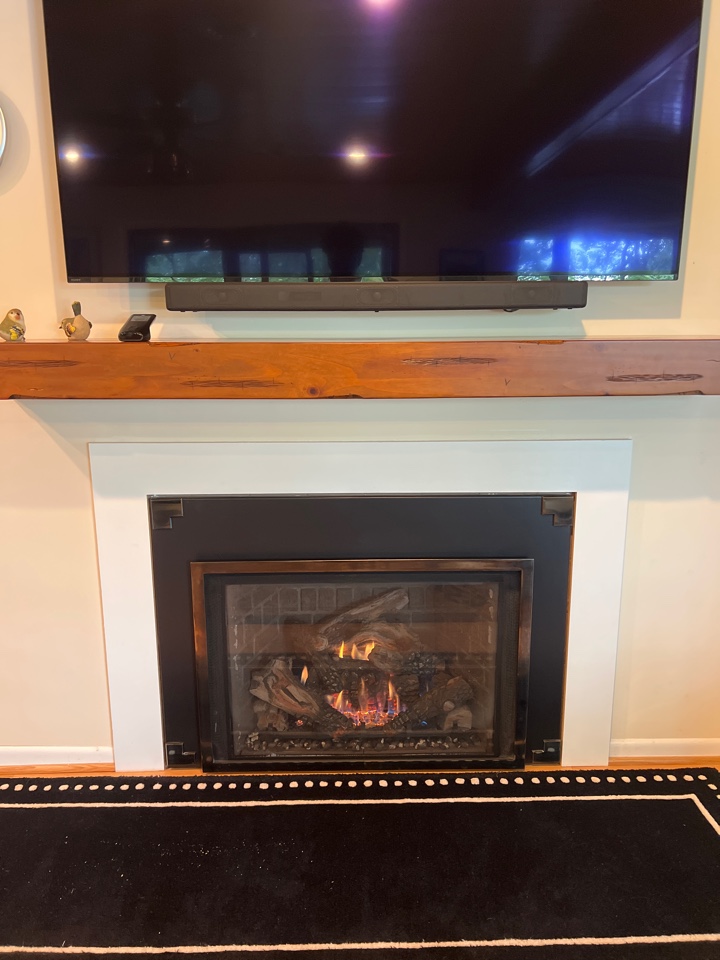 Gas fireplace service cleaning and installation in Annapolis Maryland 
