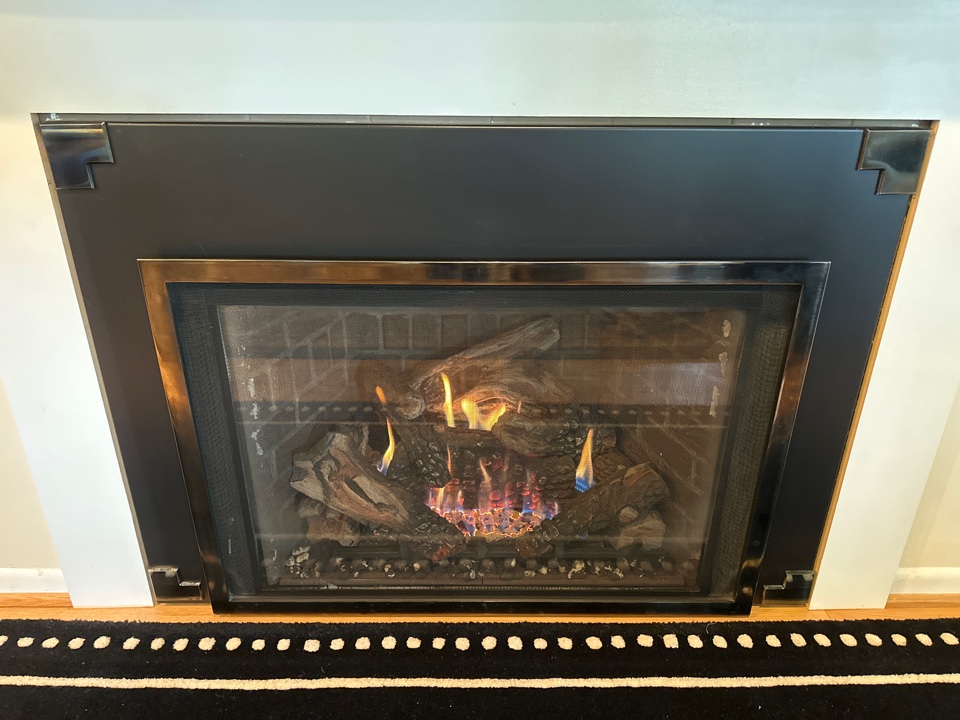 Mendota gas fireplace insert & gas logs installation Annapolis Maryland 21401