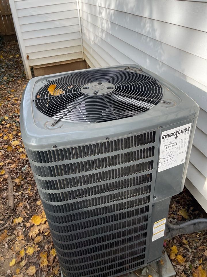 Goodman AirEase gas furnace heating & AC system repair service call 