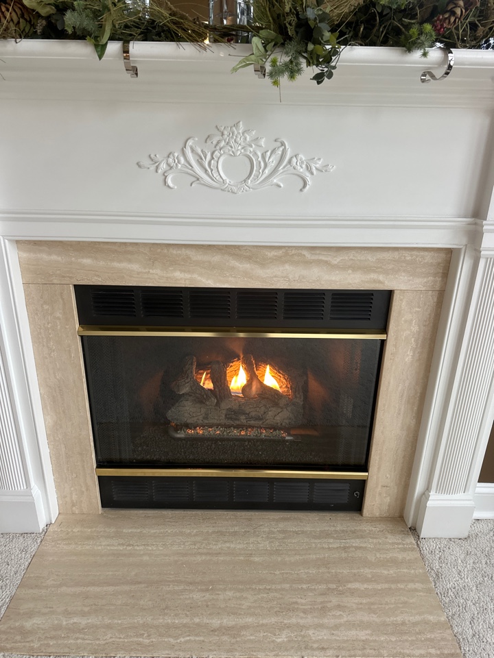 Heatilator gas fireplace insert & gas logs installation Annapolis Maryland 21403