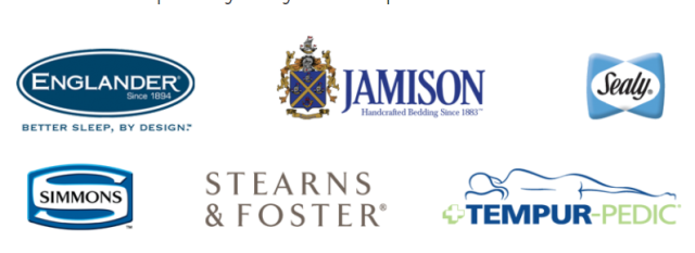 We proudly carry top mattress brands. We proudly carry top mattress brands.