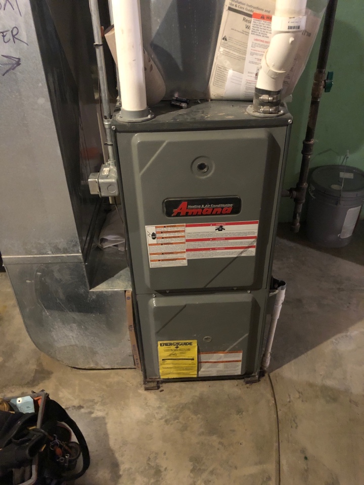 Furnace repair on a Amana furnace. 