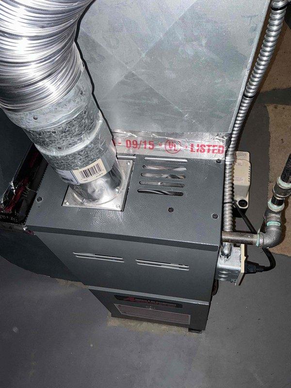 Conducted assessment of 20+ year old non-functional Goodman AC system located in customer's basement. Inspected existing ductwork, electrical panel, and ventilation components, documenting current installation with photos. Customer is considering immediate replacement options within the next few weeks and has expressed interest in current promotional offerings as a RAC member.