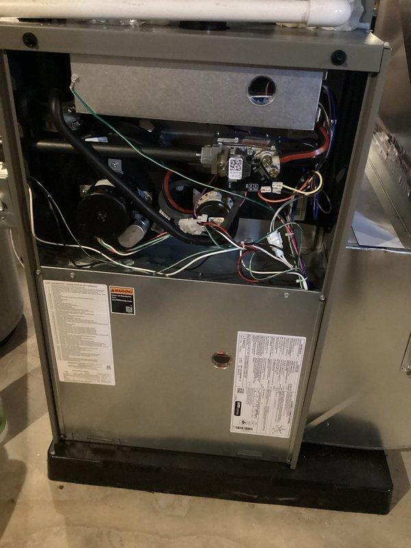 Performed annual preventive maintenance on furnace as part of Air Care Membership program. Conducted comprehensive inspection of unit, including examination of control board, wiring connections, gas valve assembly, and ventilation components. Inspected associated mechanical systems including water heater connections and ductwork to ensure proper operation and integration with HVAC system.