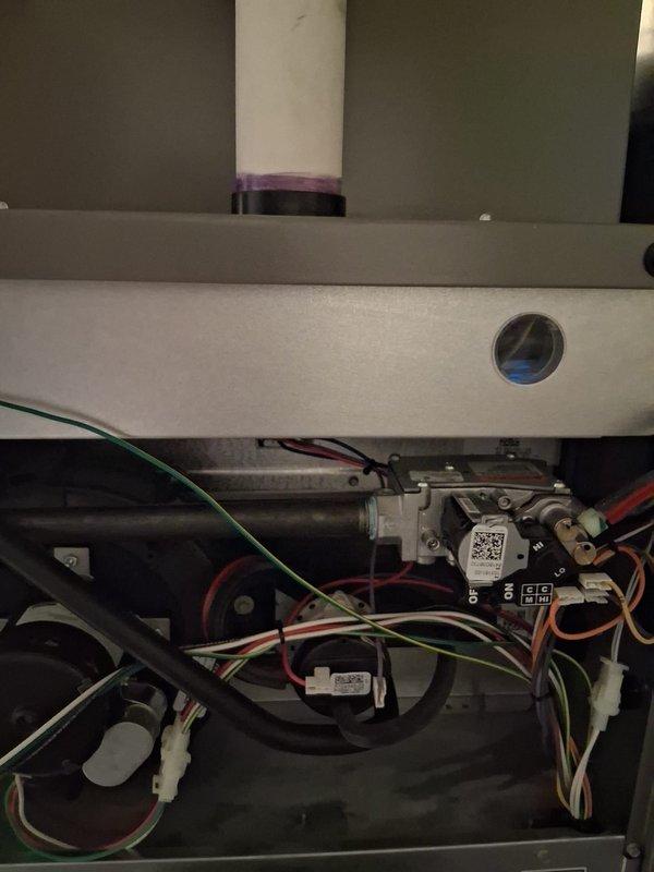 Performed annual heating maintenance service on a 10-year-old furnace per membership agreement. Conducted thorough inspection of internal components including gas valve assembly, electrical connections, and control modules. System operating normally with no issues detected; all components properly installed and in good working condition.