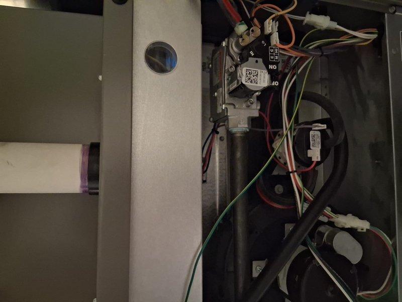 Performed annual heating maintenance service on a 10-year-old furnace per membership agreement. Conducted thorough inspection of internal components including gas valve assembly, electrical connections, and control modules. System operating normally with no issues detected; all components properly installed and in good working condition.