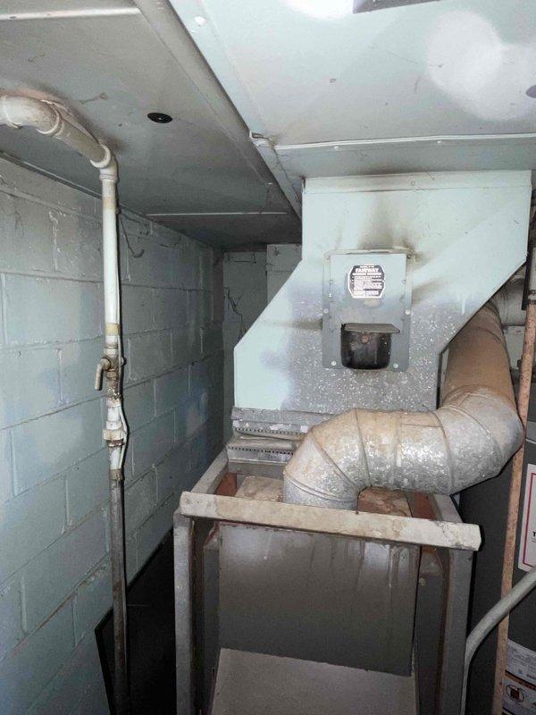 Completed full system estimate for a 16-year-old furnace replacement. Inspected existing HVAC equipment in utility area, documented ductwork condition and electrical panel. Customer requires immediate replacement and has been provided with comprehensive system options.