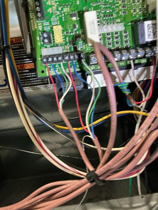 Responded to a no-heat call for a 2020 model furnace with an open GF rollout switch. Upon inspection of the control board and internal components, diagnosed electrical issue affecting the heating circuit. Repaired faulty connection and reset safety switch, restoring proper operation of the system. Unit is now functioning correctly with all safety controls operational.