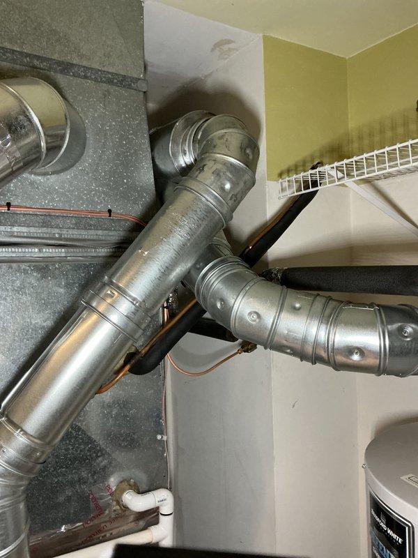 Successfully installed a new 90,000 BTU furnace with reconnection to existing ductwork and plumbing systems. Installation included proper connection of metal ventilation ducts, PVC exhaust piping, and all necessary electrical components. Final inspection verified proper system operation with all connections secure and functional.