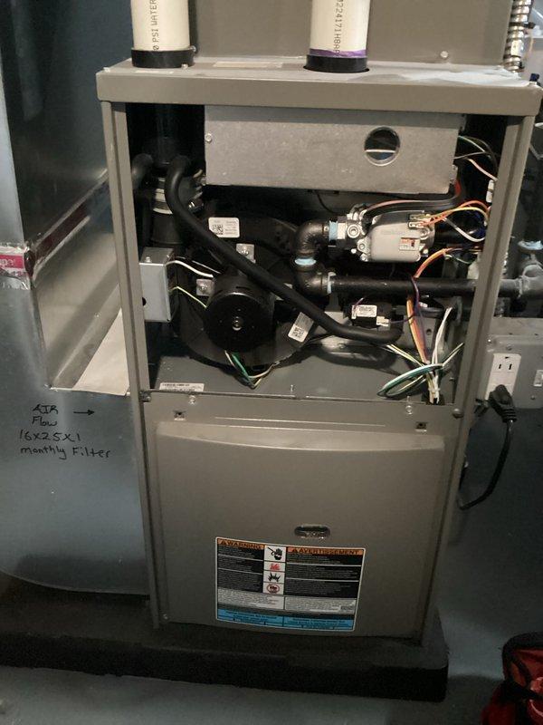 Performed diagnostic inspection on Lennox furnace that was experiencing intermittent GFI tripping. Conducted comprehensive system evaluation including electrical connections, safety controls, and ventilation components. Identified and corrected loose wiring connection at junction box that was causing random ground fault interruptions; system now functioning properly with no tripping issues during extended testing.