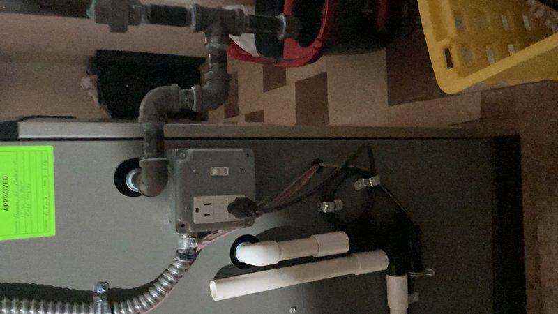 Responded to callback for HVAC installation violations. Repaired non-operational exterior GFCI outlet with weatherproof enclosure and addressed furnace switch clearance issues related to gas line proximity to ensure code compliance.