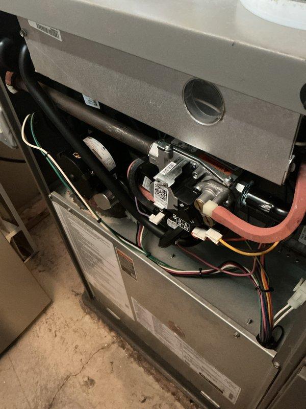 Performed annual preventive maintenance on customer's furnace system per maintenance agreement. Inspected all internal components including gas valve, pressure switch, and electrical connections, confirming proper operation. System is functioning normally with no issues identified; all safety controls verified and furnace left in operational condition.