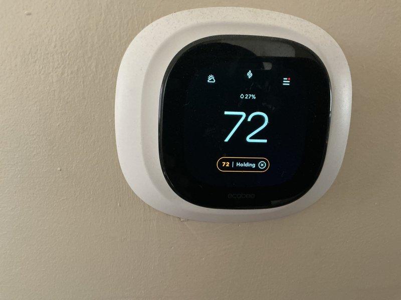 Performed annual maintenance check on Lennox furnace as part of Air Care Membership. Verified proper system function with no issues detected. Confirmed ecobee thermostat operation showing correct temperature reading and proper holding status.