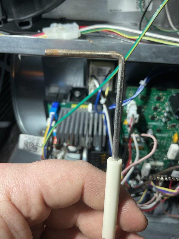 Performed annual furnace maintenance as part of membership service on properly functioning system. Conducted comprehensive diagnostic testing using UEi DL379B multimeter on control board circuitry and electrical components. Inspected and verified proper voltage readings across terminals with all connections secure and operating within manufacturer specifications.