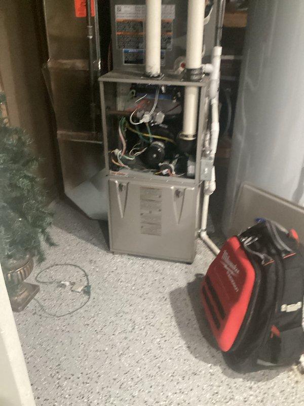 Completed annual maintenance on residential furnace system. Performed comprehensive inspection of internal components including blower motor, control board, gas valve, and electrical wiring. All components functioning properly with no issues identified; system is now operating at optimal efficiency.