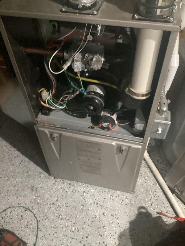 Completed annual maintenance on residential furnace system. Performed comprehensive inspection of internal components including blower motor, control board, gas valve, and electrical wiring. All components functioning properly with no issues identified; system is now operating at optimal efficiency.