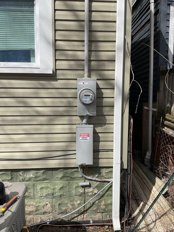 Successfully completed a 100-amp panel replacement service. Installed new circuit breaker panel with proper permits, replacing the existing panel mounted on concrete block wall. All connections were properly terminated and system was tested for functionality.