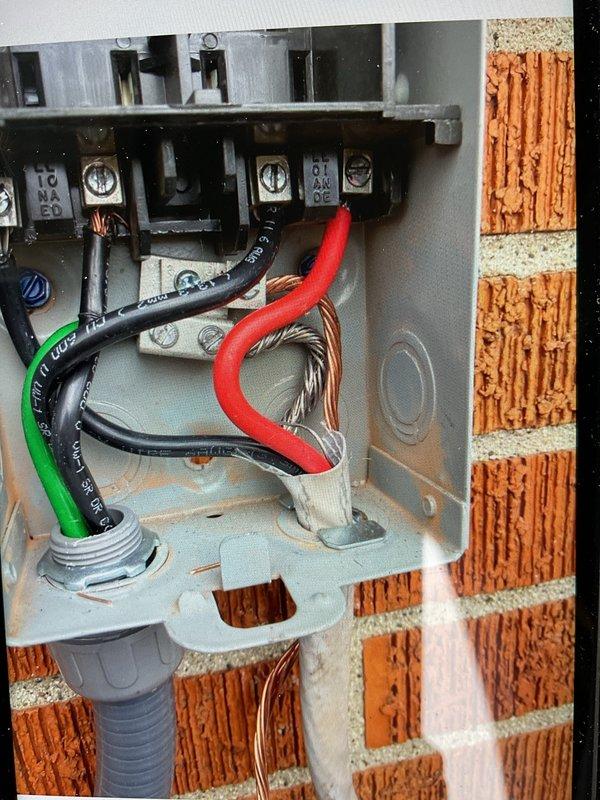 Completed installation of new system and addressed recall violations by installing IAC disconnect adjacent to meter per DTE Green Book requirements, properly grounding new meter to code, ensuring AC fuses comply with 20A maximum per information tag, and closing unused openings in furnace ceiling box. Diagnosed and noted furnace startup noise issue in otherwise functional one-year-old forced air system.