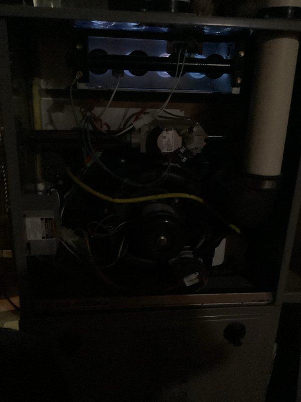 Completed annual heating maintenance service on HVAC system. Performed visual inspection of internal components including blower motor, heat exchanger, and electrical connections. System requires replacement of filters/pads as noted during service.