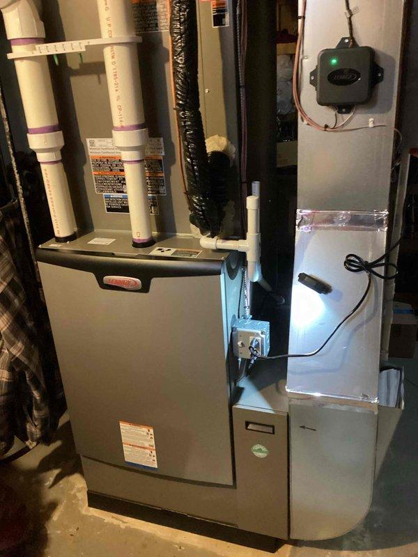 Performed annual preventative maintenance on 10-year-old Lennox furnace per membership agreement. Conducted comprehensive inspection of all mechanical components, electrical connections, and ventilation system. Unit is functioning properly with clean filter and no issues detected; system is certified operational through 2025.