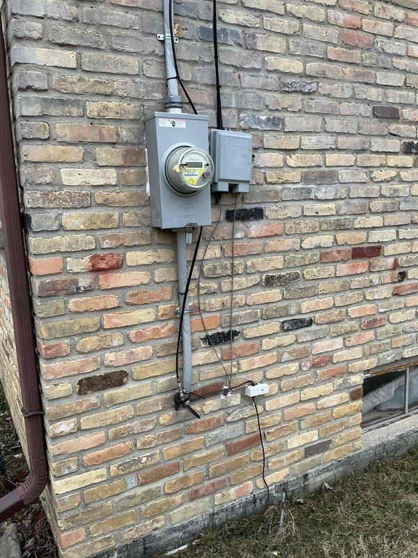 Conducted full system assessment of 30-year-old HVAC equipment in basement of Colonial home with forced air heating operating on natural gas. Documented existing furnace unit with connected metal ductwork system and inspected electrical service entrance, including meter installation and associated conduits. Quote prepared for complete furnace and air conditioning replacement.