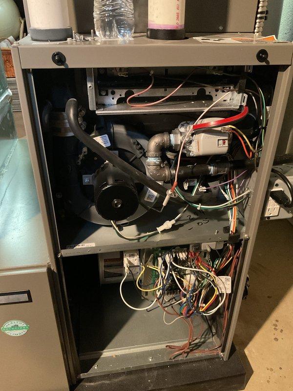 Performed annual heating maintenance on a 10-year-old furnace, including inspection of blower assembly, gas valve connections, and electrical control board. Completed comprehensive system tune-up with thorough examination of intake and exhaust PVC venting. All components operating within normal parameters; system is properly functioning for the heating season.