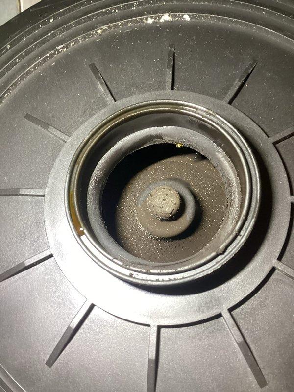 Diagnosed control board failure in forced air furnace preventing thermostat communication. Found 24V power to board but no output signal, resulting in no heat. Visual inspection revealed possible water damage and corrosion around drainage components, with mineral deposits affecting mechanical operation of the system.