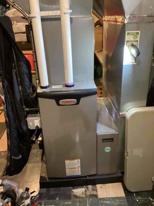 Performed annual maintenance on Lennox furnace system. Conducted comprehensive inspection of all internal components including Honeywell gas valve assembly, electrical connections, and control boards, confirming system is in proper working condition. Verified all exhaust venting is correctly installed and functioning as designed.