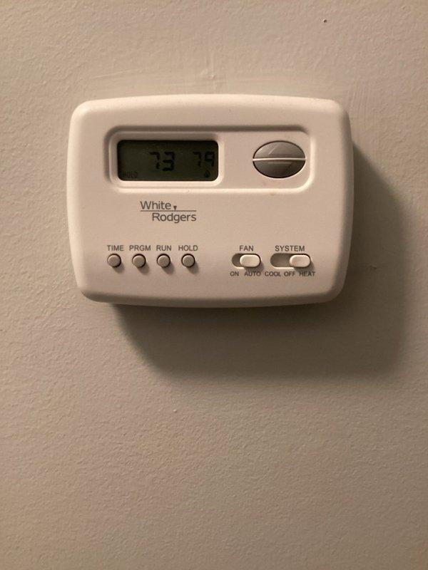 Responded to service call for furnace not heating. Performed diagnostic testing with Klein Tools CL380 clamp meter, measuring electrical current of 28.62 amps through system components. Verified thermostat functionality (White-Rodgers model) was operating correctly with proper temperature readings.