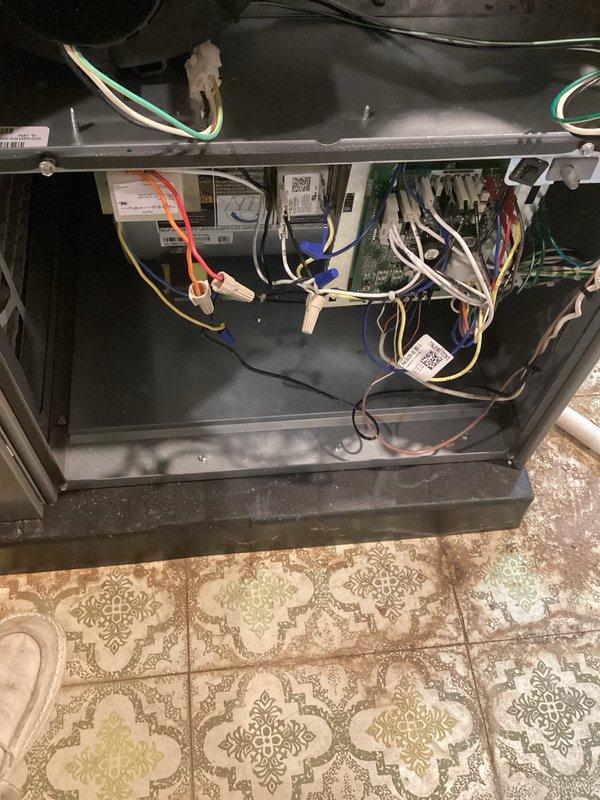 Performed complimentary annual heating maintenance service on customer's furnace. Inspected internal components including blower assembly, electrical wiring connections, and ventilation system with PVC pipes. All systems functioning properly with no issues identified; unit is in good working condition with maintenance contract valid through 2025.